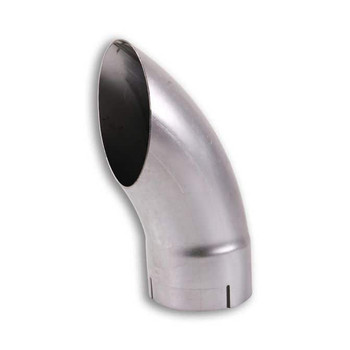 4" x 12" Curved ID Aluminized Stack Exhaust Pipe K4-12EXA